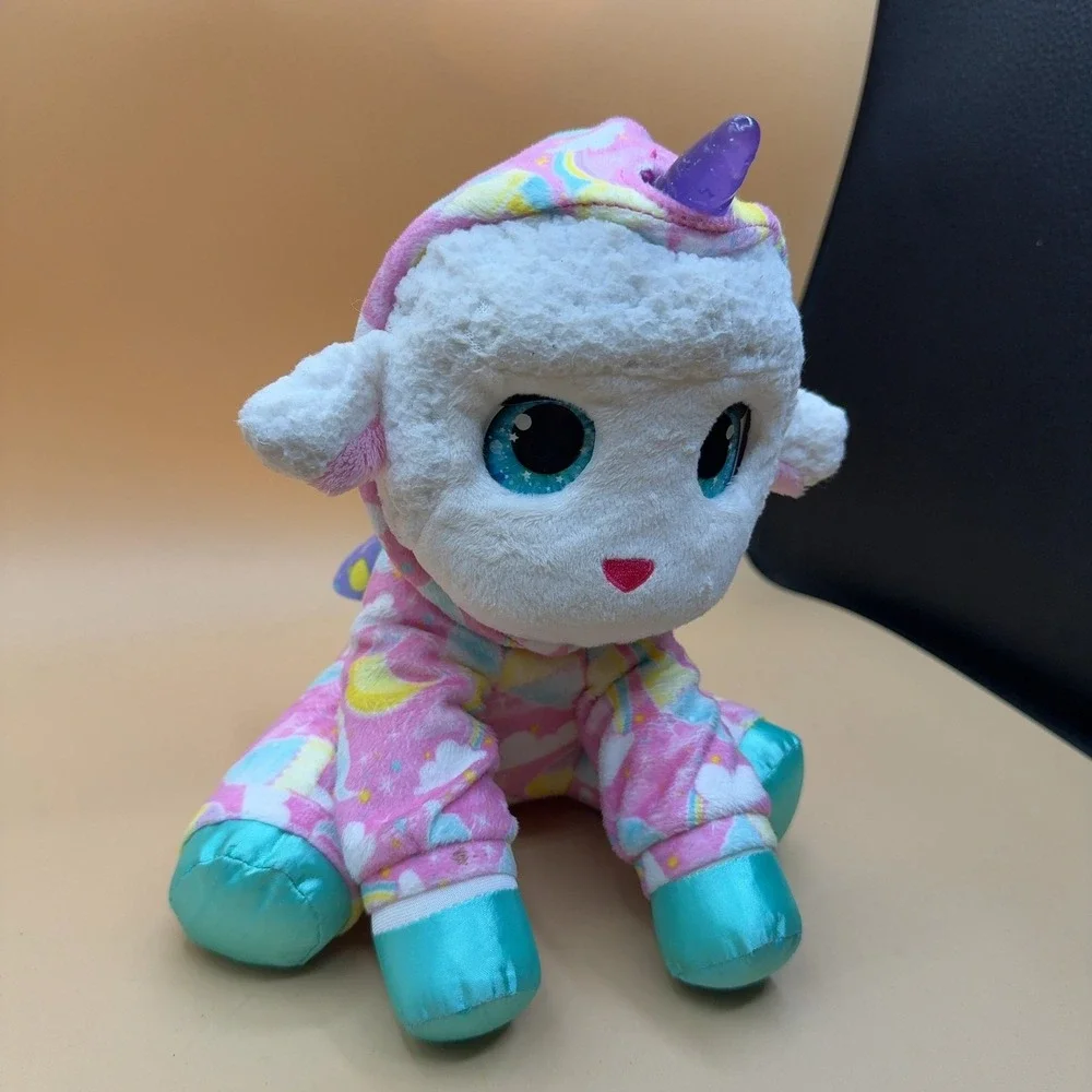 FurReal Friends Lamb Unicorn Plush Stuffed Animal Pink Rainbow (working)
